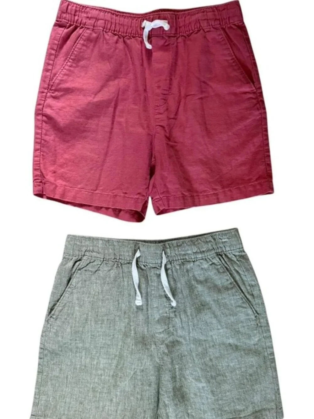 Janie and Jack Cotton/Linen Drawstring Shorts, Size 12
